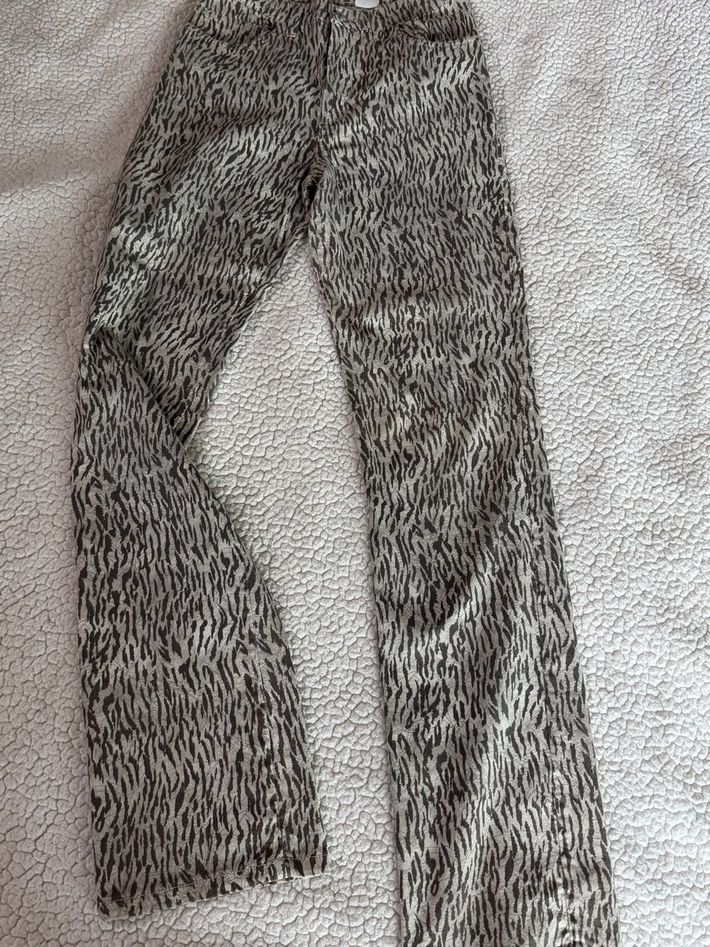Vintage Vitamin A Zebra Print Jeans in Black and Cream